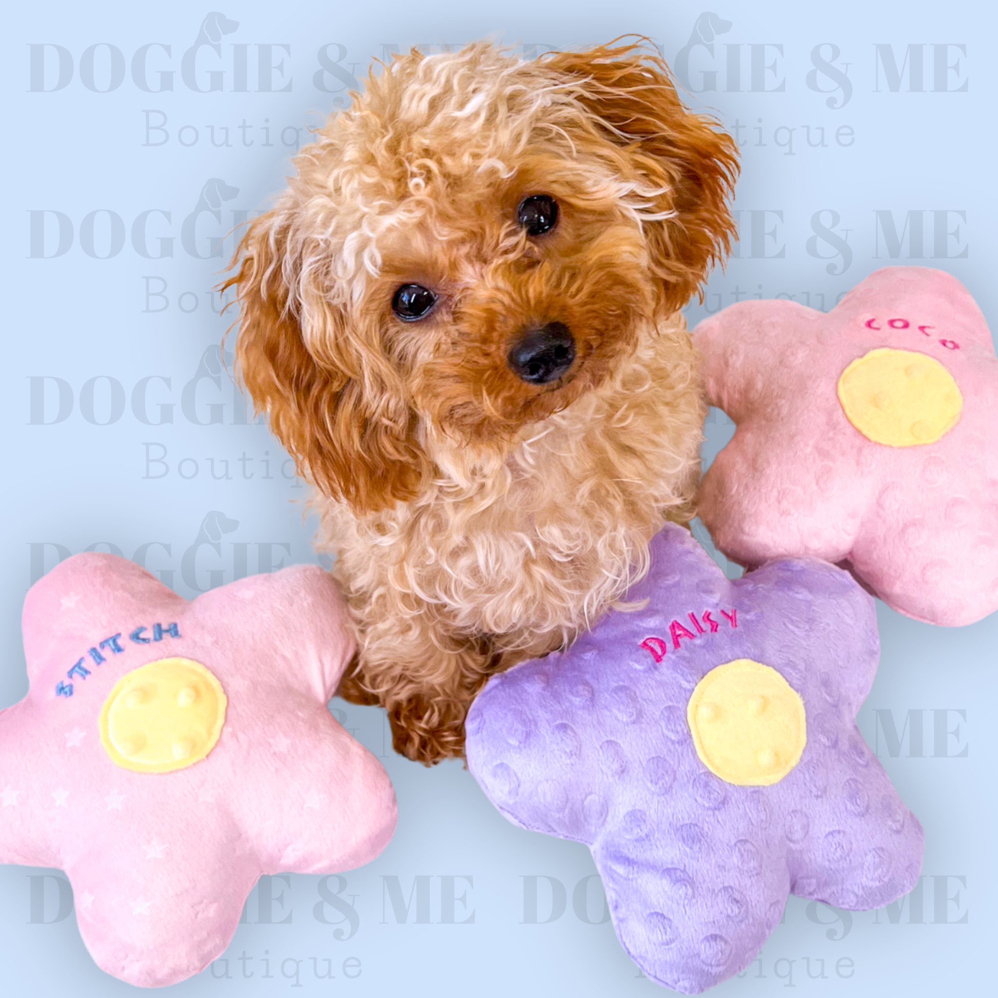 Personalized Flower Dog Toy