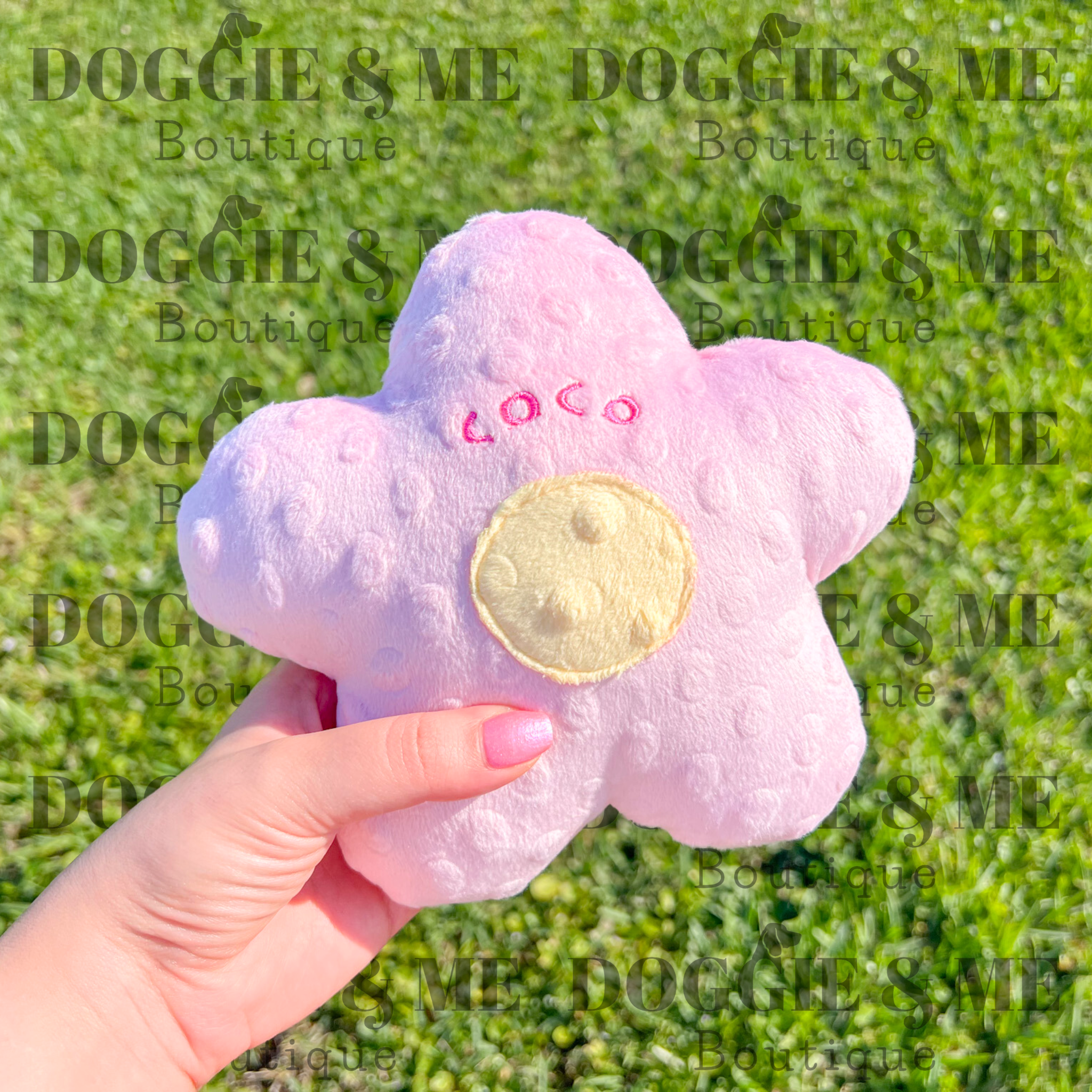 Personalized Flower Dog Toy