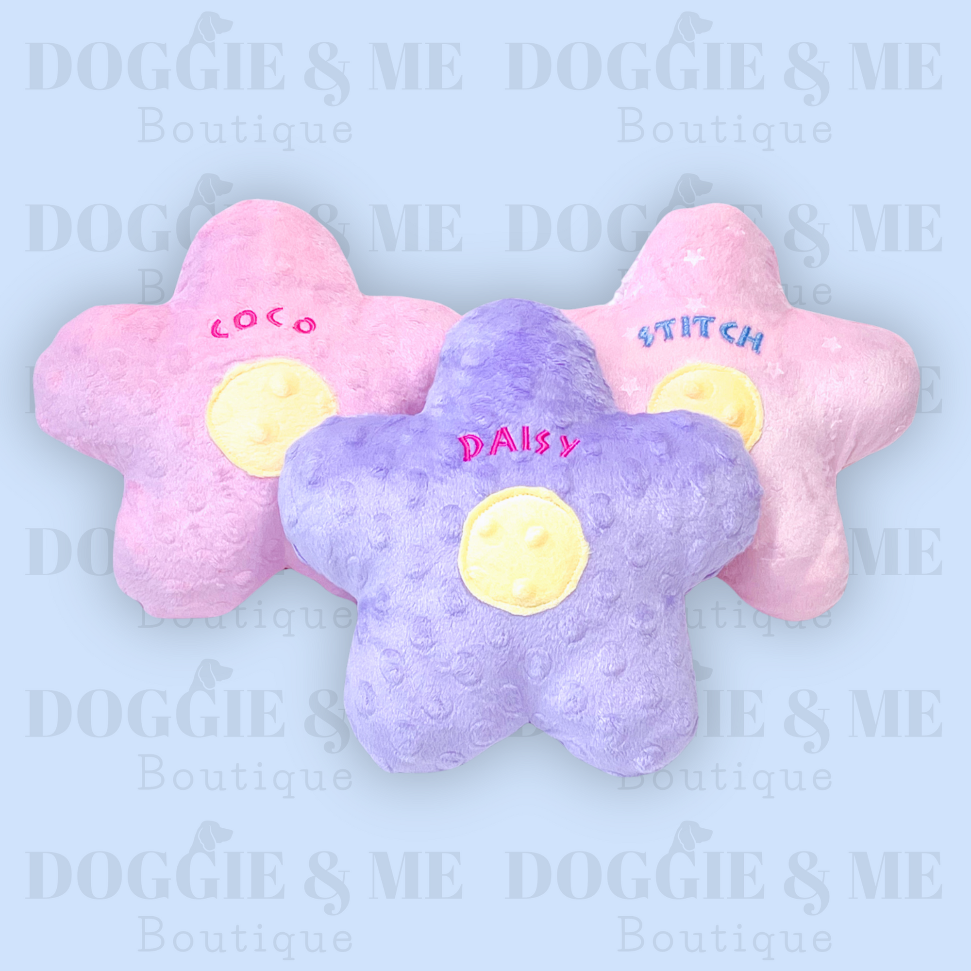 Personalized Flower Dog Toy
