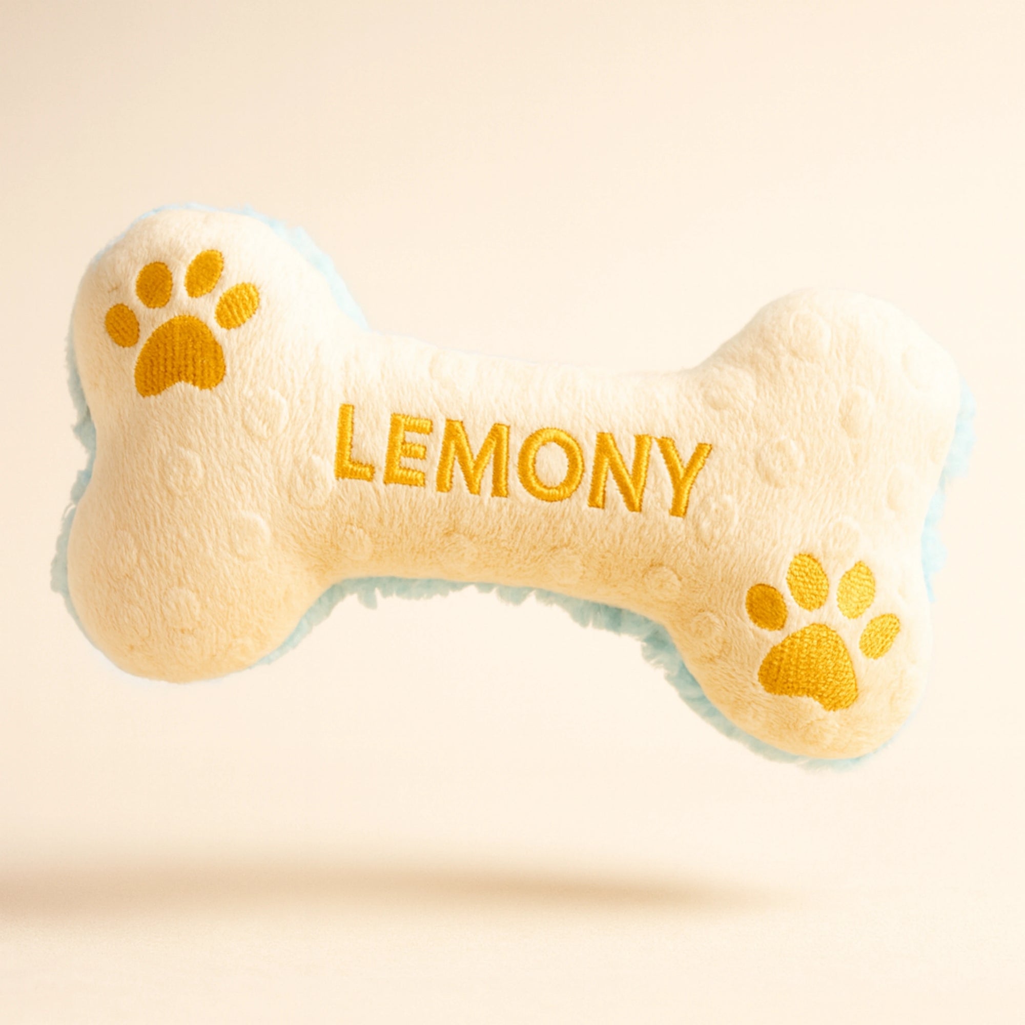 Personalized Squeaky Dog Toy With Paws