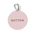 Pink Polka Dot Pet ID Tag