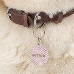 Pink Polka Dot Pet ID Tag