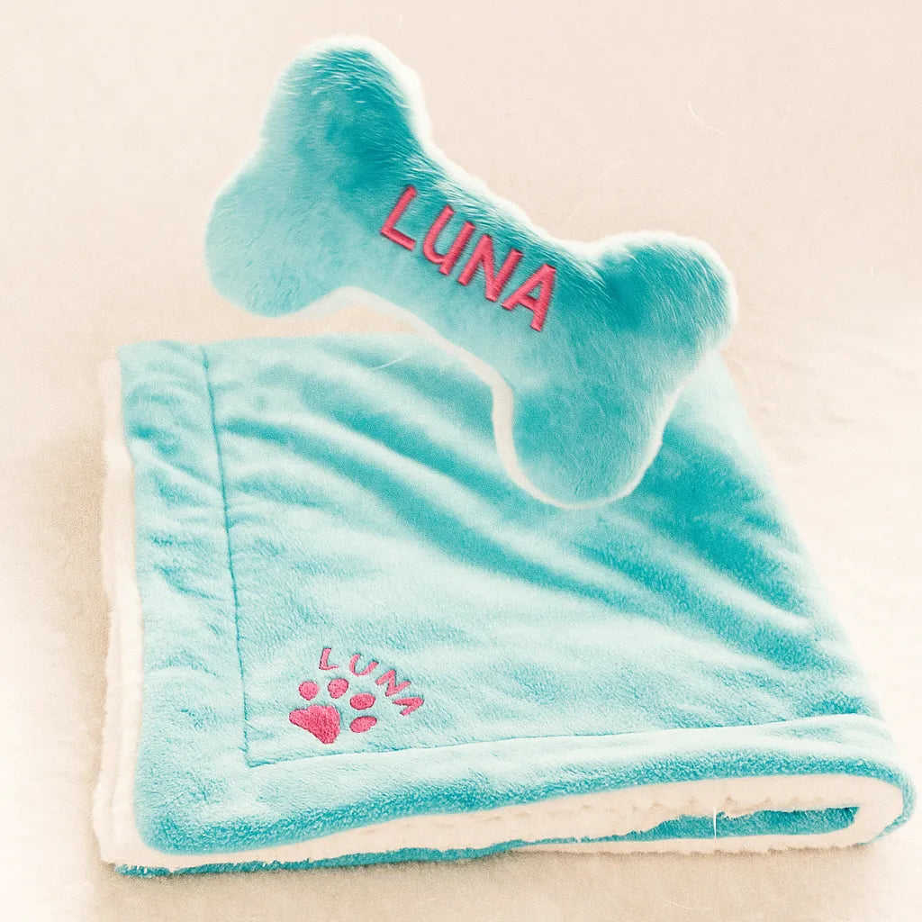 Personalized Dog Blanket Bundle