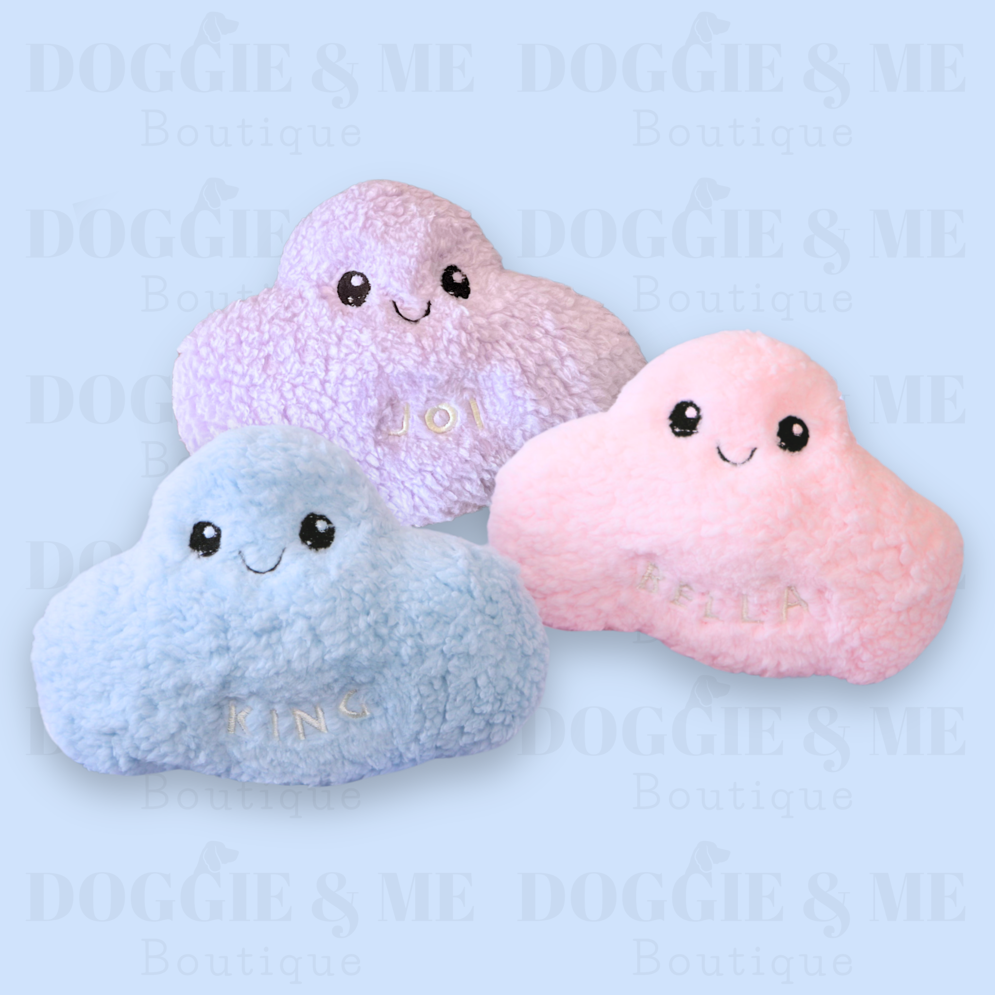 Personalized Cloud Dog Toy