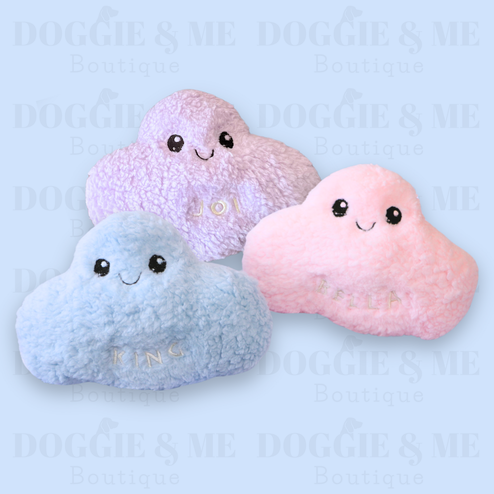 Personalized Cloud Dog Toy