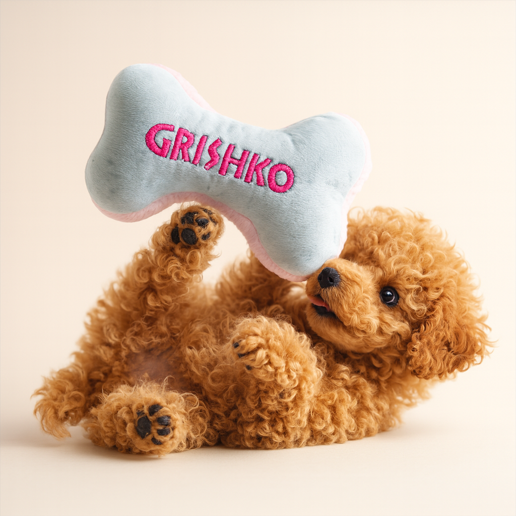 Personalized Small Squeaky Dog Toy