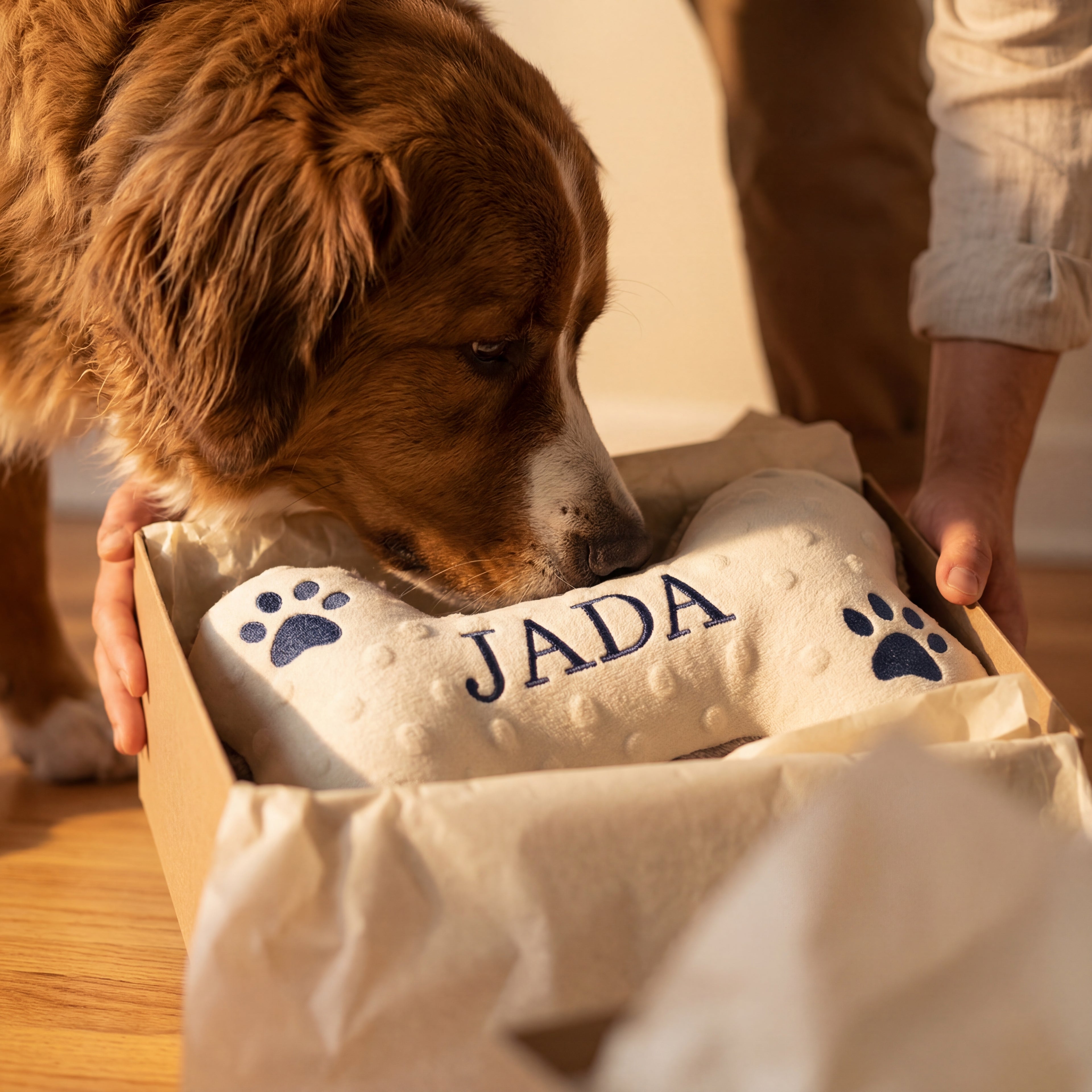 Personalized Big Squeaky Dog Toy