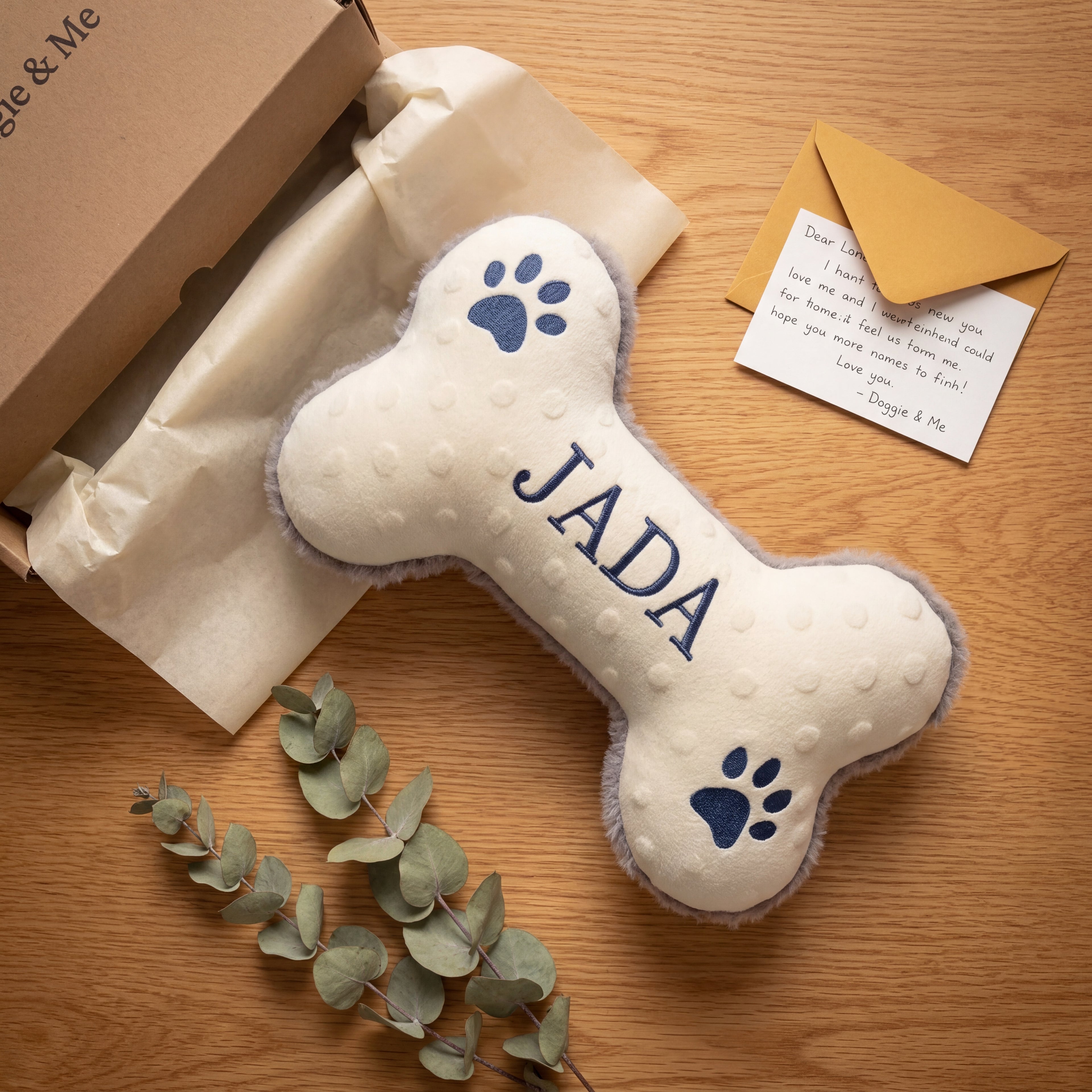 Personalized Big Squeaky Dog Toy