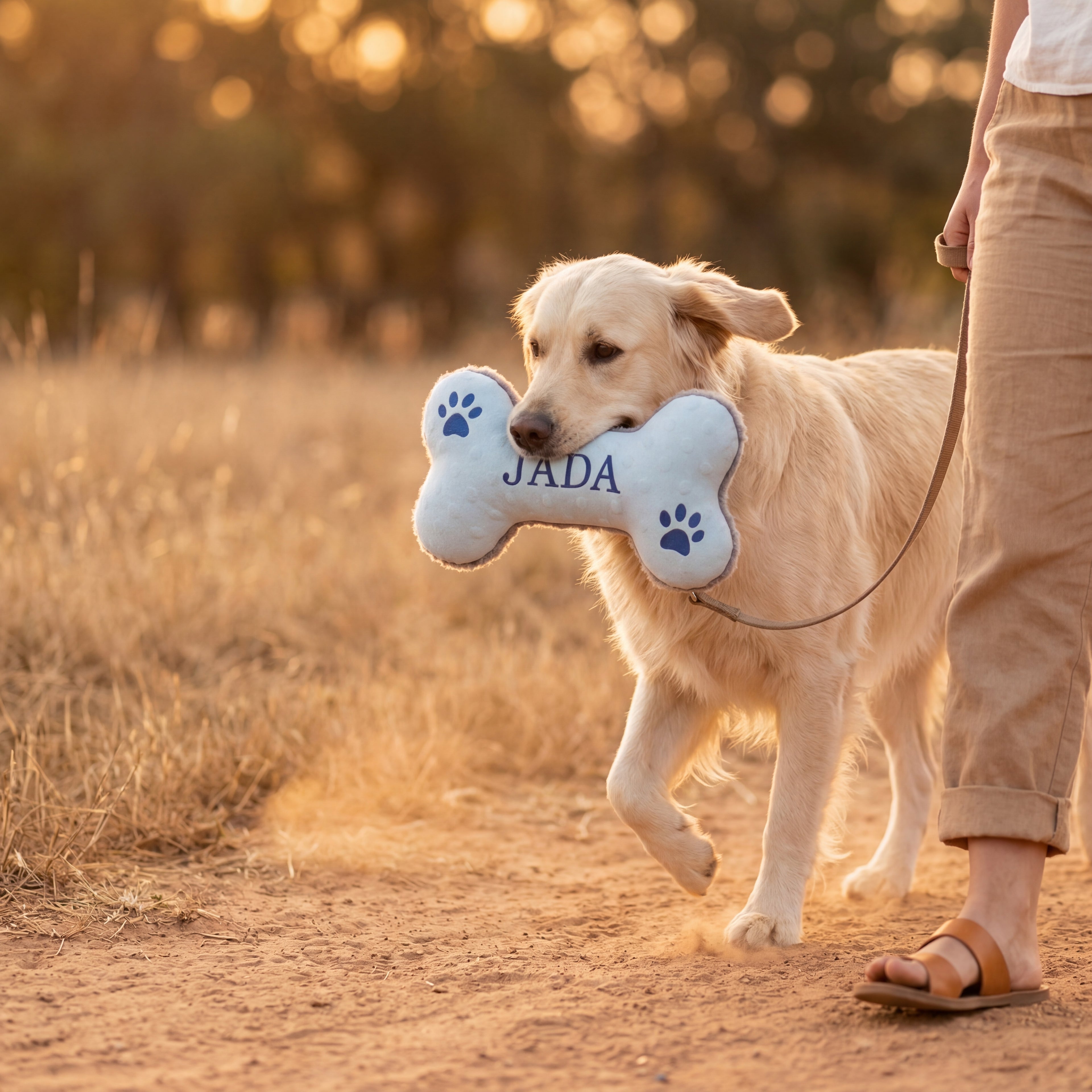 Personalized Big Squeaky Dog Toy