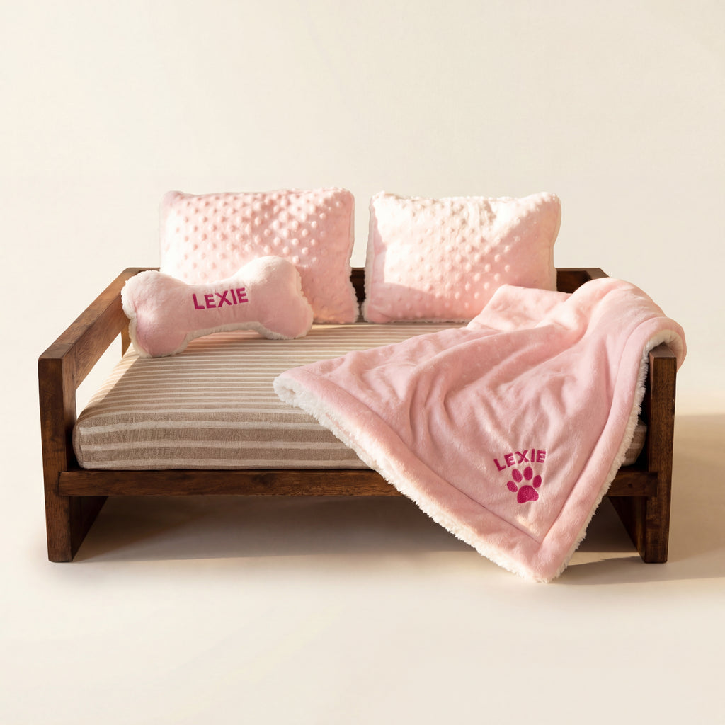 Personalized Dog Bed Set