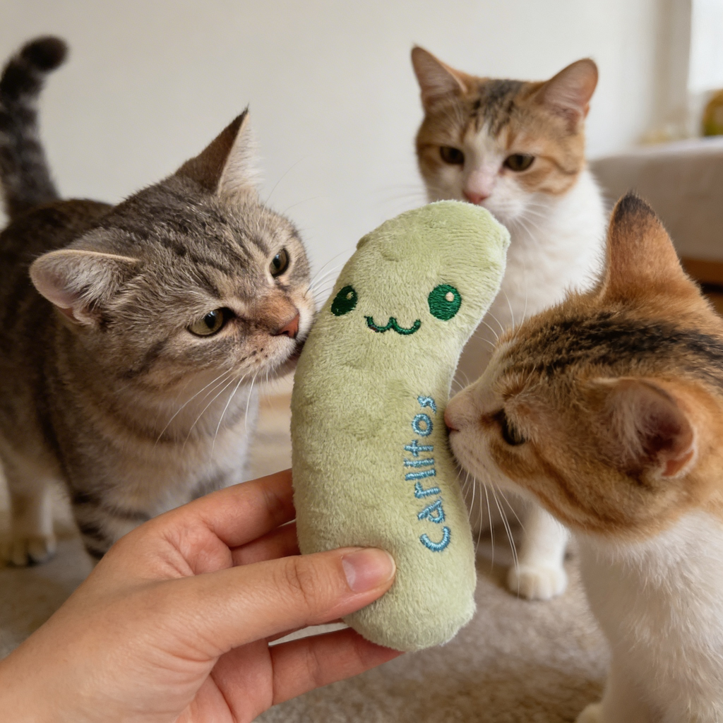 Personalized Pickle Cat Toy