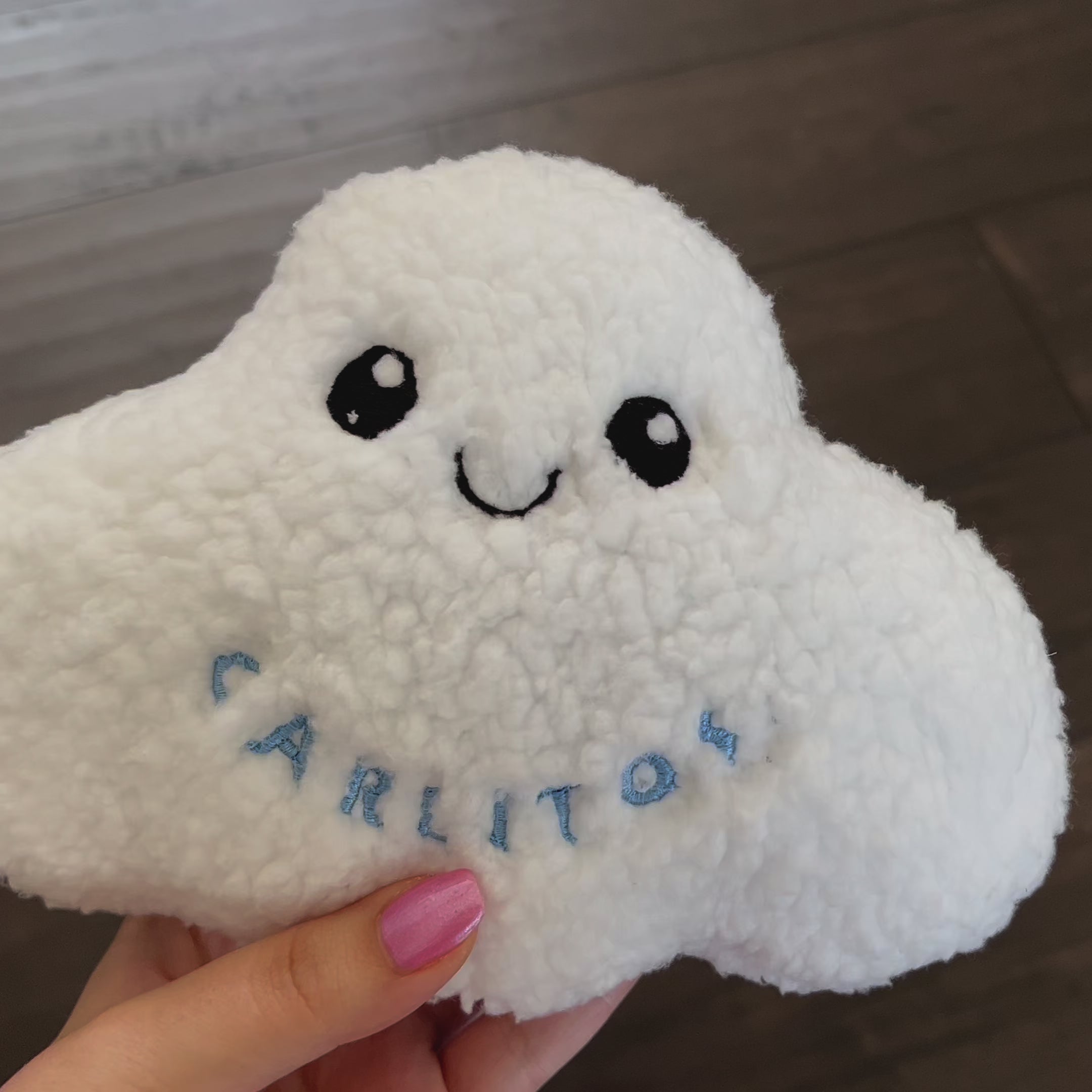 Personalized Cloud Dog Toy