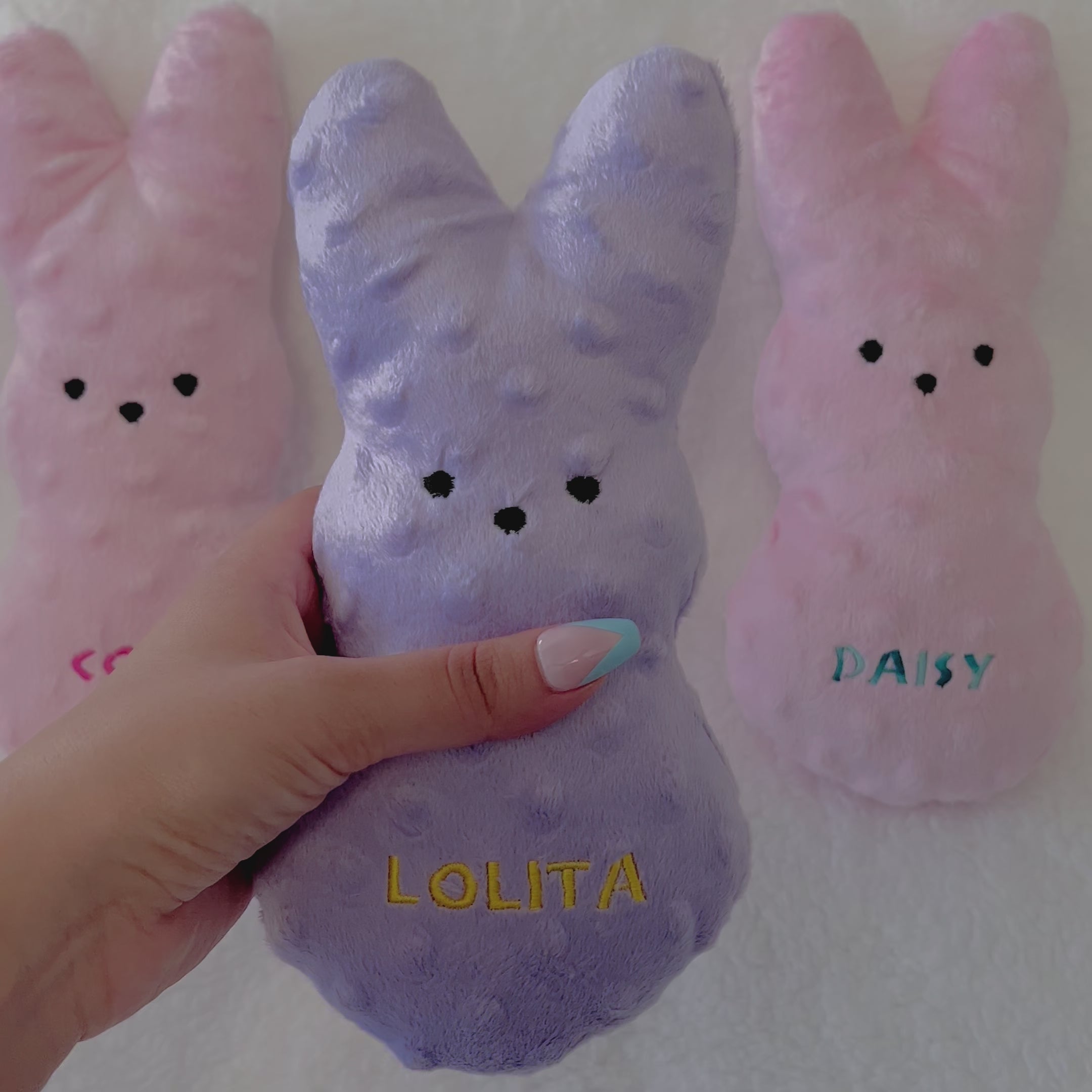 Personalized Bunny Dog Toy